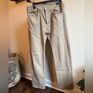 Men's Tan 505 Levi Jeans